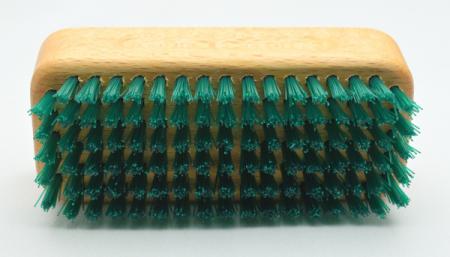 Gärtnerbürste Handwaschbürste, kräftige, robuste Nylonborsten, 6 Reihen, Griffmulde für guten Halt.